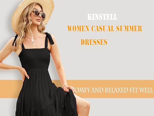 Women''s Summer Boho Spaghetti Strap Square Neck Ruffle 