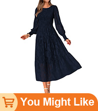 Casual Womens 2024 Fall Dresses Elegant Wedding Guest Dress Long Sleeve Floral Midi Dress for women