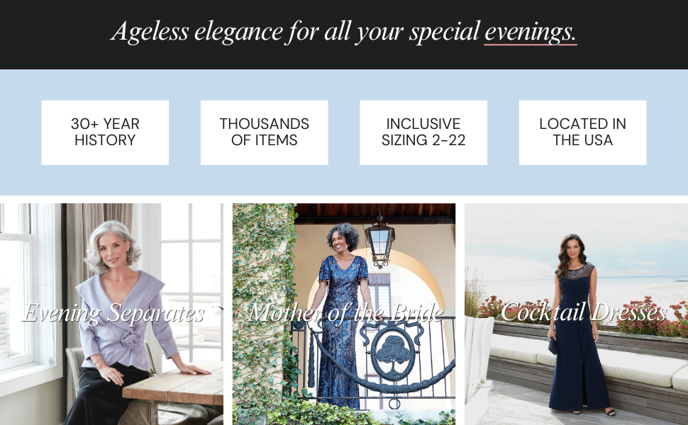 Alex Evenings: ageless elegance for all your special evenings