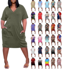 Plus Size Summer Dresses for Women Plus Size Dresses for Curvy Women 2024 Maxi T Shirt Sundress