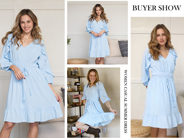 blue dress for women