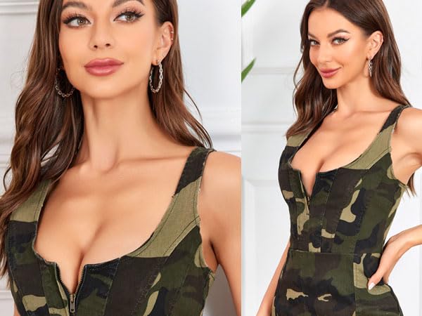 women camo dresses