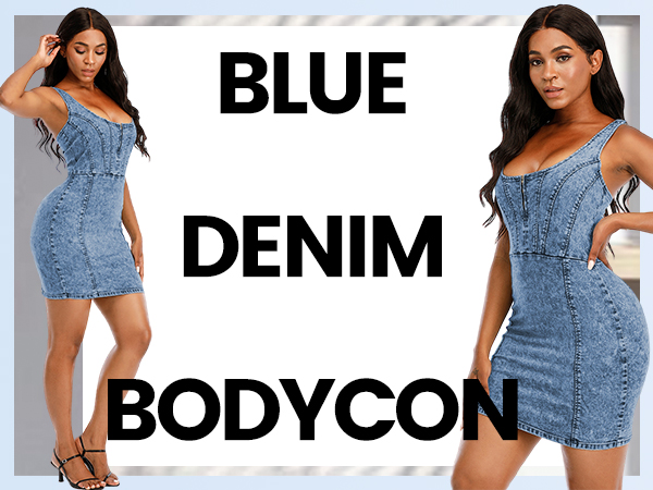 women denim jeans bodycon