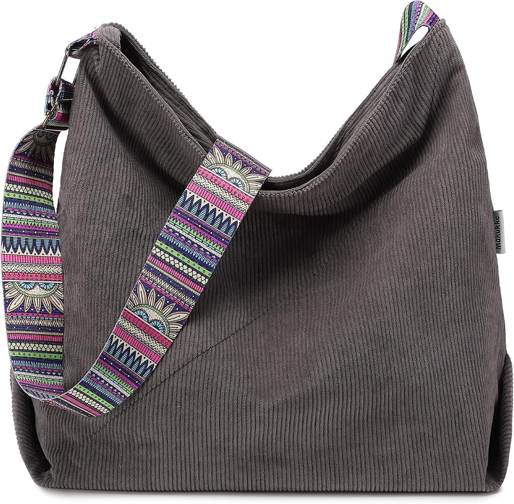 Makukke Tote Bag Women Large Crossbody Bag Stylish Handbag for Women Corduroy Hobo Bag Fashion shoulder Bag Purse